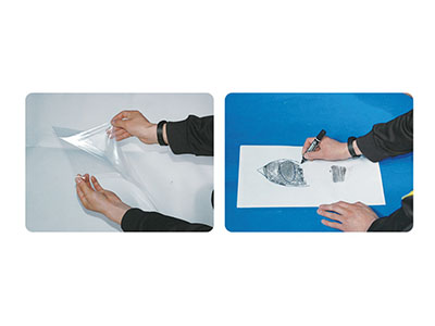 足跡檢驗用透明塑料片